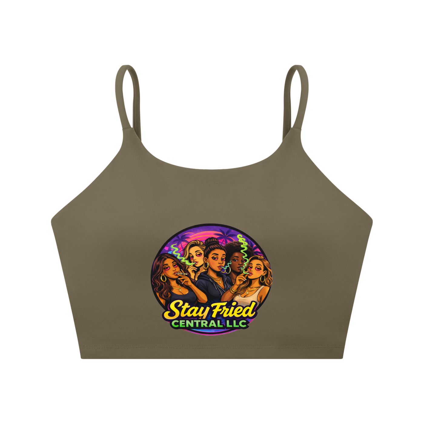 Spaghetti Strap Yoga Sports Bra