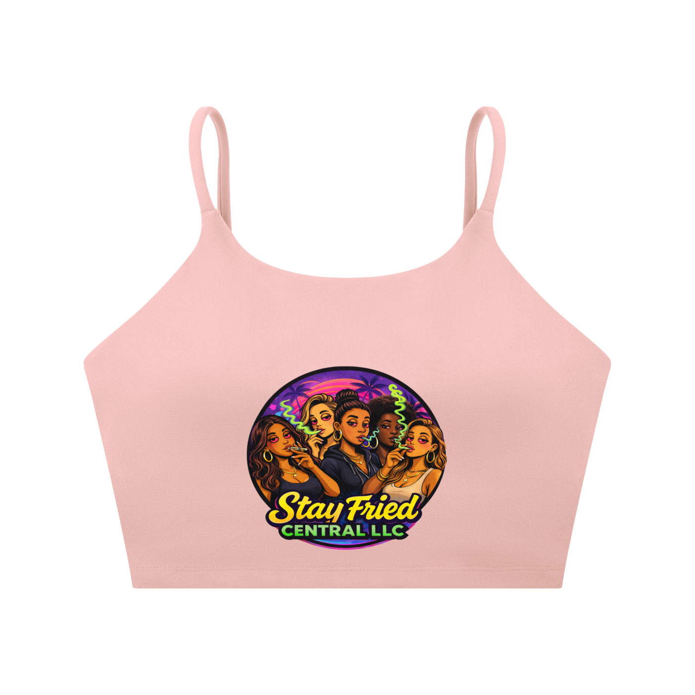 Spaghetti Strap Yoga Sports Bra