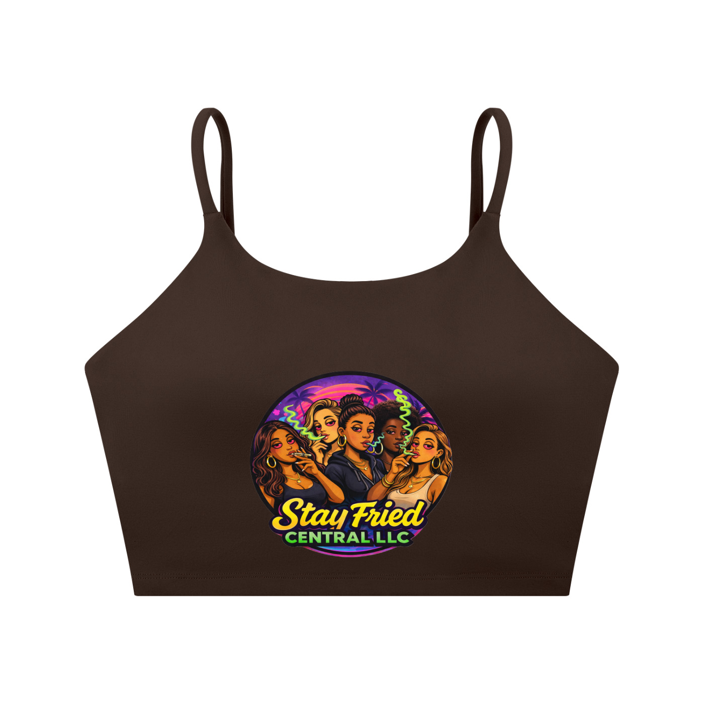 Spaghetti Strap Yoga Sports Bra
