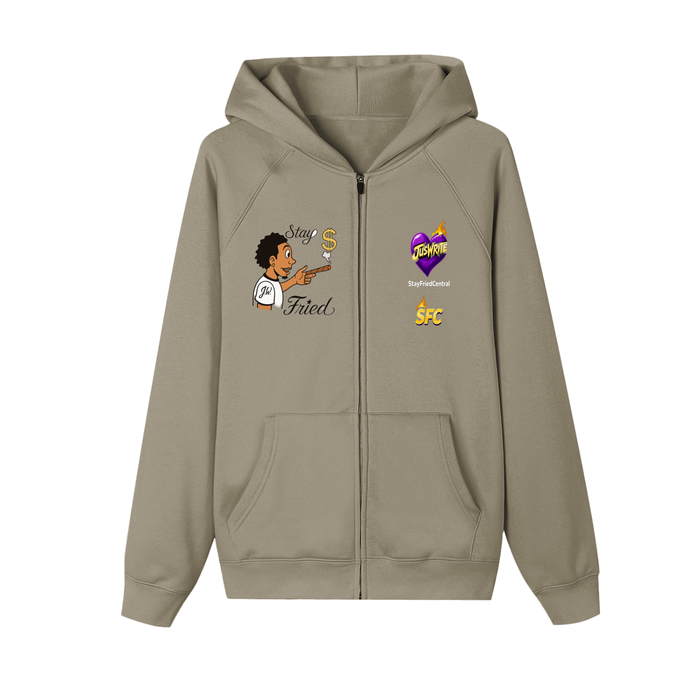 Essential Zip-up Fleece Hoodie