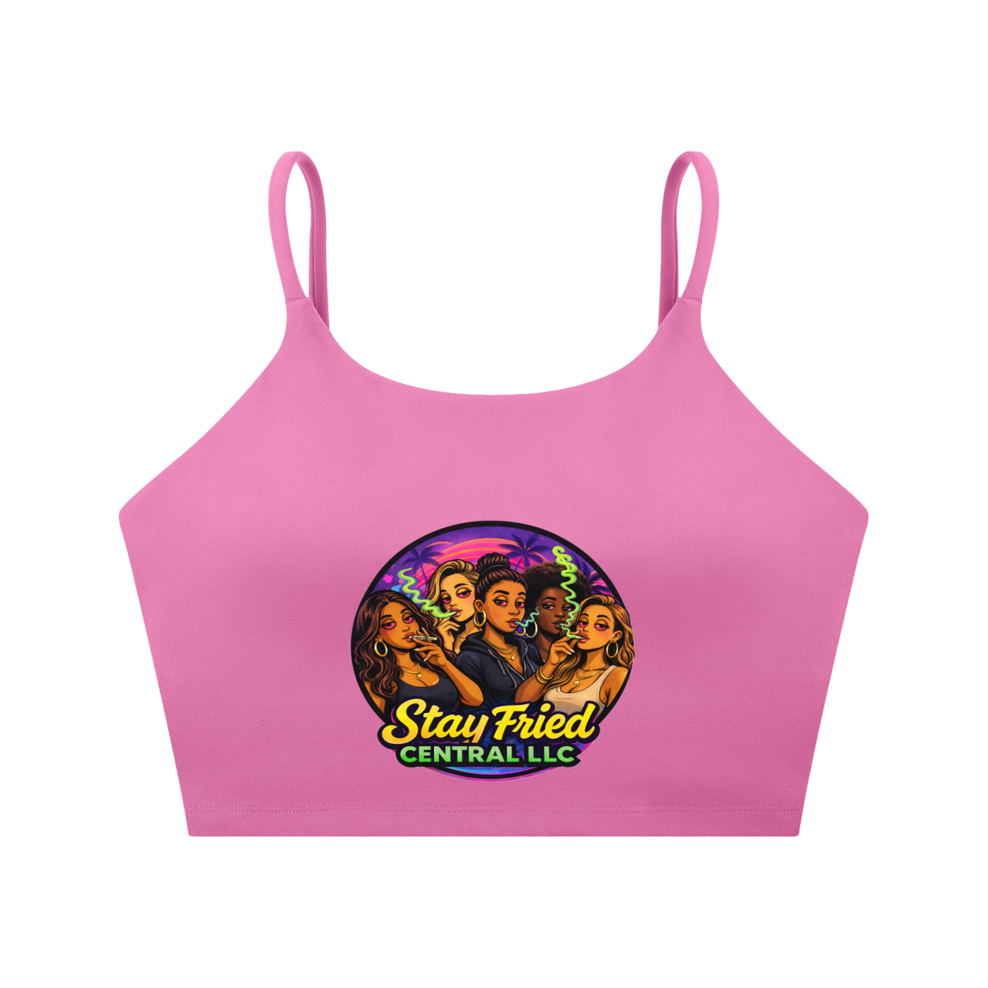 Spaghetti Strap Yoga Sports Bra