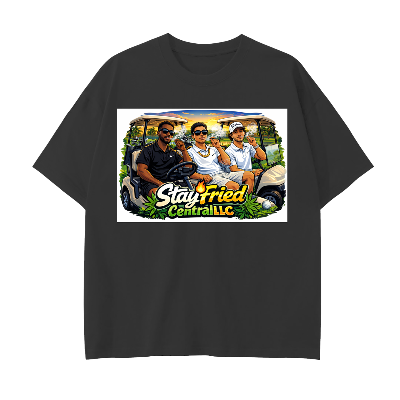 Drop Shoulder Cotton T-Shirt