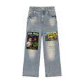 Vintage Wash Distressed Denim Jeans
