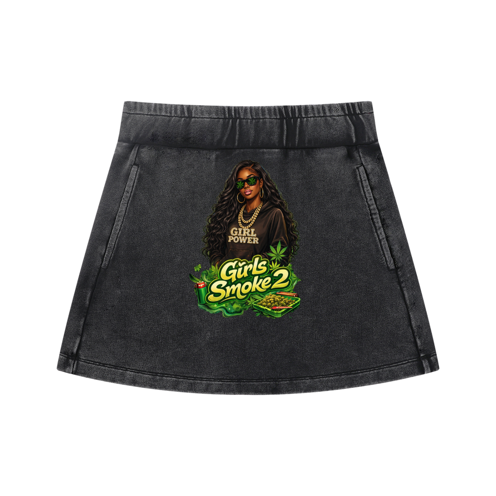 Women's Mineral Wash Mini Skirt